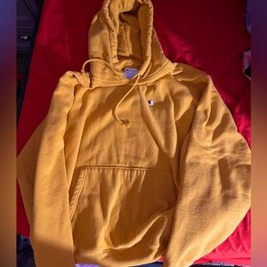 Yellow XL Champion Hoodie